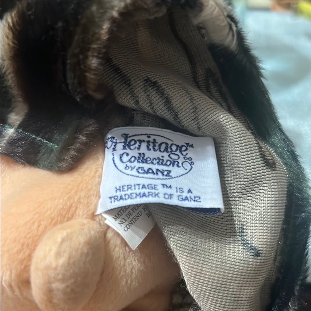 Heritage Collection Plush by Ganz with camo coat